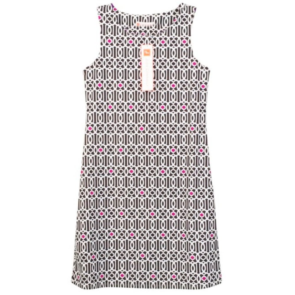 Judy Connally ~ Printed Sleeveless Crew Neck Dress
